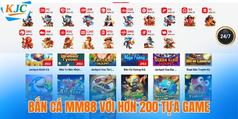 Bắn cá MM88 với hơn 200 tựa game