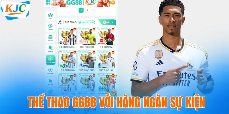 Thể thao GG88 với hàng ngàn sự kiện mỗi ngày
